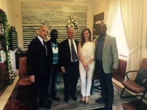 Mauro Miccio, Baawuah Kwasi Nkansan, Pierluigi Piselli, Lisa D'Andrea e Togbe Afede XIV