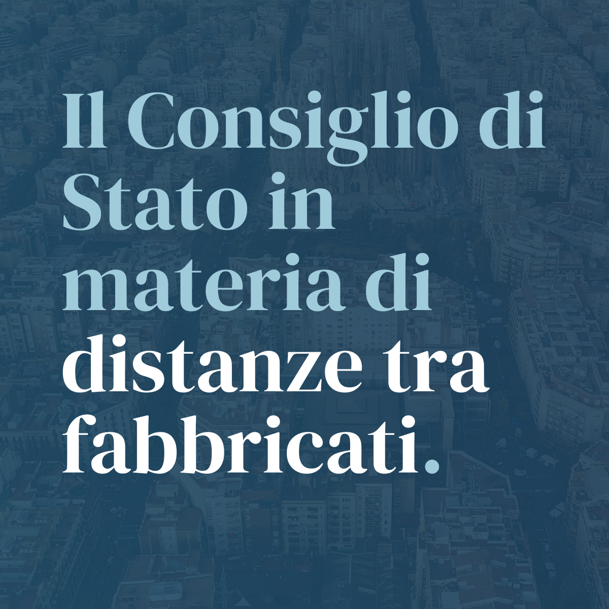 Distanza tra Fabbricati