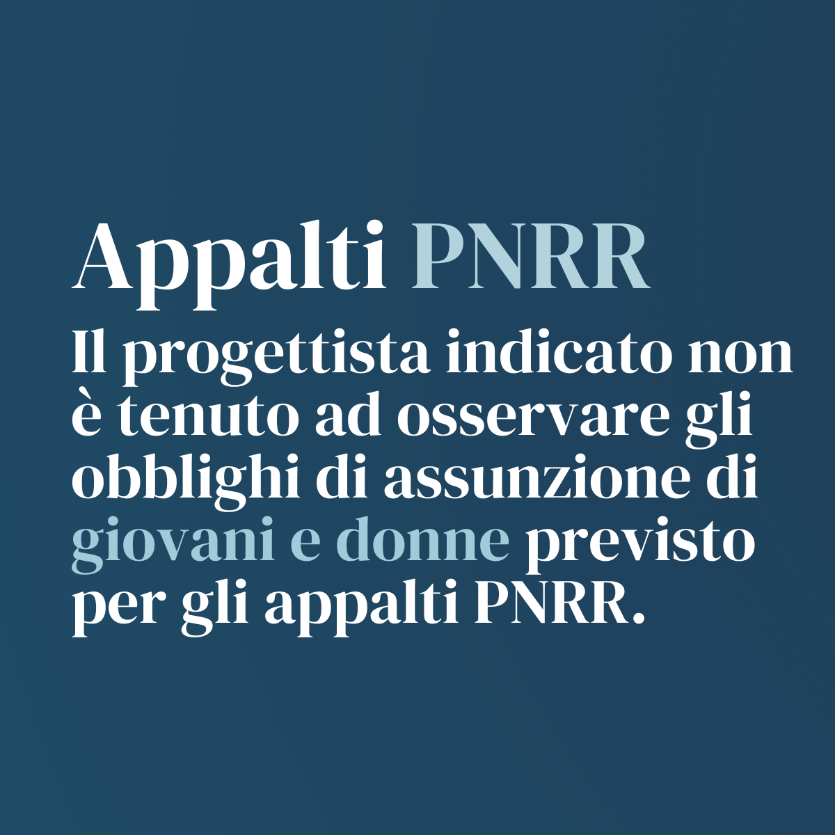 Appalti PNRR